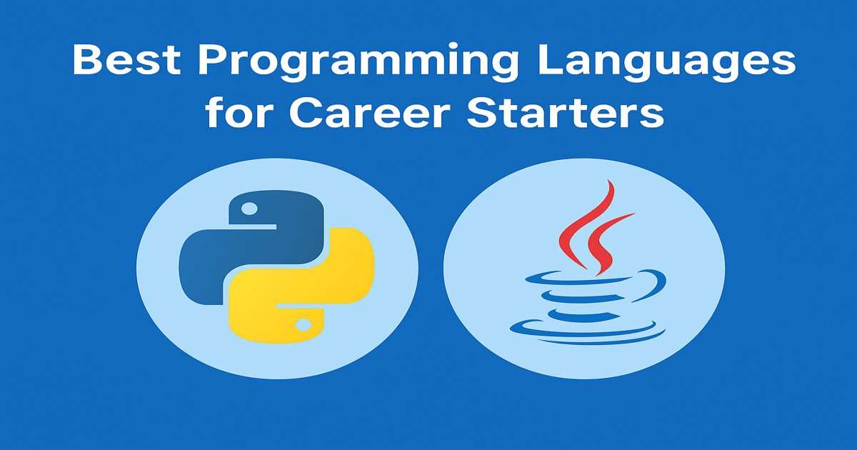 Best programming languages for career starters – Python and Java banner